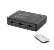 Hdmi Switch 4K Kumandalı 3 In 1 Out - Siyah HDX1308