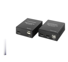 Hdmi Kvm Extender Loop-Out 1080P 60 M - Siyah HDX1356