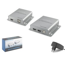 Hdmi Kvm Extender 4K Loop-Out 120 M - Gümüş HDX1363