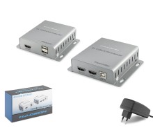 Hdmi Kvm Extender 4K Loop-Out 120 M - Gümüş HDX1363