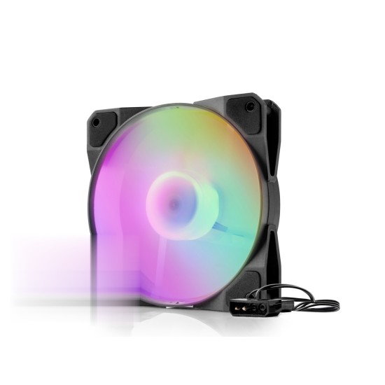 toptan-xml-dropshipping-Kasa Fanı Rgb 12 Cm - Siyah HDX1517