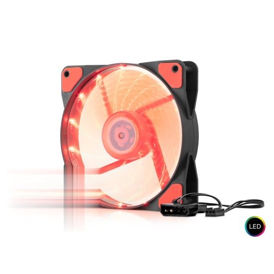 toptan-xml-dropshipping-Kasa Fanı Led 12 Cm - Siyah HDX1520