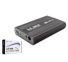 3.5 Inç Sata Hdd Harici Disk Kutusu Usb 3.0 - Siyah HDX1756