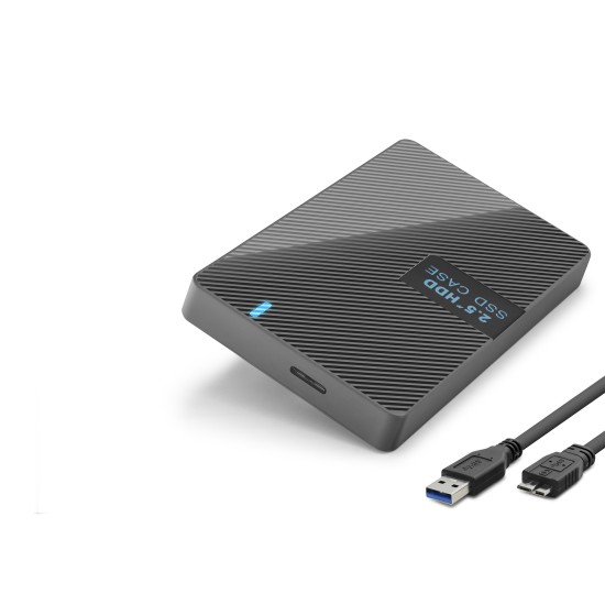 toptan-xml-dropshipping-2.5 Sata Hdd/Ssd Harici Disk Kutusu Usb 3.0 Micro-B - Siyah HDX1792