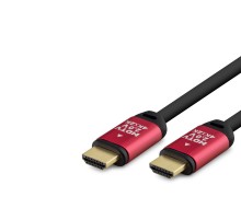 Hdmi 2.0 Kablo 4K Uhd Od 8.0 Mm 5 M - Siyah Kırmızı HDX2034