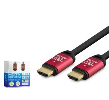 Hdmi 2.0 Kablo 20 M (Od 8.0 Mm) - Siyah Kirmizi HDX2036