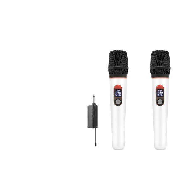 Profesyonel Kablosuz Uhf 2 Mikrofonlu Set 6.35 Mm - Beyaz HDX2791B