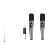 Profesyonel Kablosuz Uhf 2 Mikrofonlu Set 6.35 Mm - Gri HDX2791G