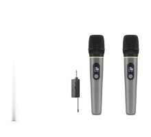 Profesyonel Kablosuz Uhf 2 Mikrofonlu Set 6.35 Mm - Gri HDX2791G