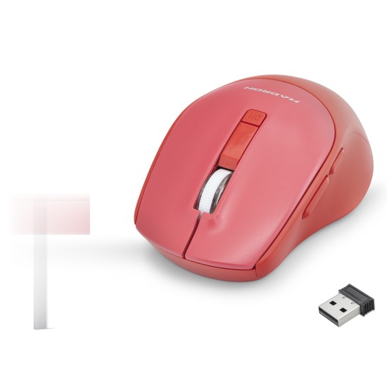 toptan-xml-dropshipping-Kablosuz Mouse 600/1600 Dpi - Kırmızı HDX3408R