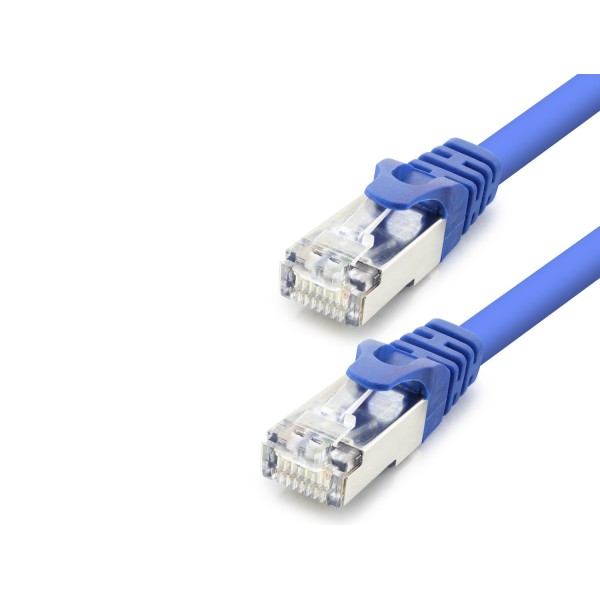 Cat7 Ethernet Patch Kablosu 10 Gbps 600 Mhz 1.5 M - Mavi HDX5100