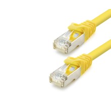 Cat7 Ethernet Patch Kablosu 10 Gbps 600 Mhz 30 Cm - Sarı HDX5101