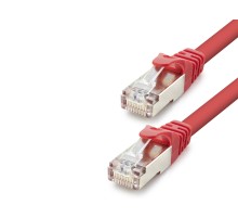 Cat7 Ethernet Patch Kablosu 10 Gbps 600 Mhz 30 Cm - Kırmızı HDX5105