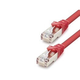 Cat7 Ethernet Patch Kablosu 10 Gbps 600 Mhz 60 Cm - Kırmızı HDX5106