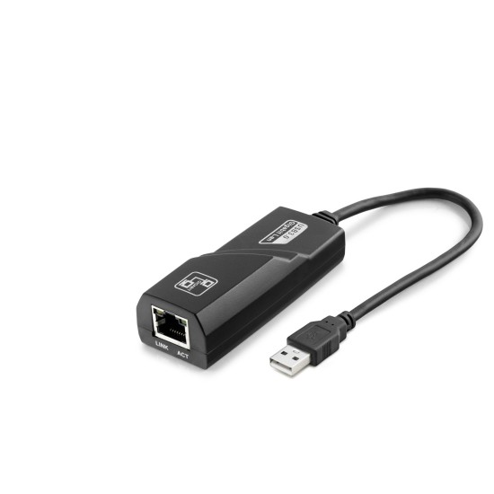 toptan-xml-dropshipping-Usb 2.0 Ethernet Adaptör 10/100 Mbps - Siyah HDX5274