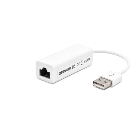toptan-xml-dropshipping-Usb 2.0 Ethernet Adaptör 10/100 Mbps - Beyaz HDX5277