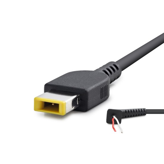 toptan-xml-dropshipping-Laptop Adaptör Dc Jack Kablosu 30–90W Usb Tip Sarı Kare Uç / Ibm Uyumlu 1.2 M - Siyah HDX5515