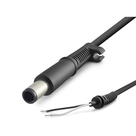 toptan-xml-dropshipping-Laptop Adaptör Dc Jack Kablosu 200W 7.4 X 5.0 Mm Uyumlu 1.2 M - Siyah HDX5576