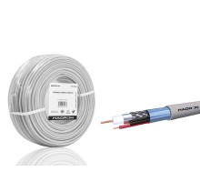 Cctv Kablo Mini Coax Eco Cca 2X0.50 Mm 100 M - Gri HDX5580-100