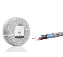 Cctv Kablo Mini Coax Eco Cca 2X0.50 Mm 100 M - Gri HDX5580-100