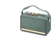 Bluetooth Nostaljik Hoparlör Fm 16.7 X 10.3 X 7.16 Cm - Yeşil HDX6002