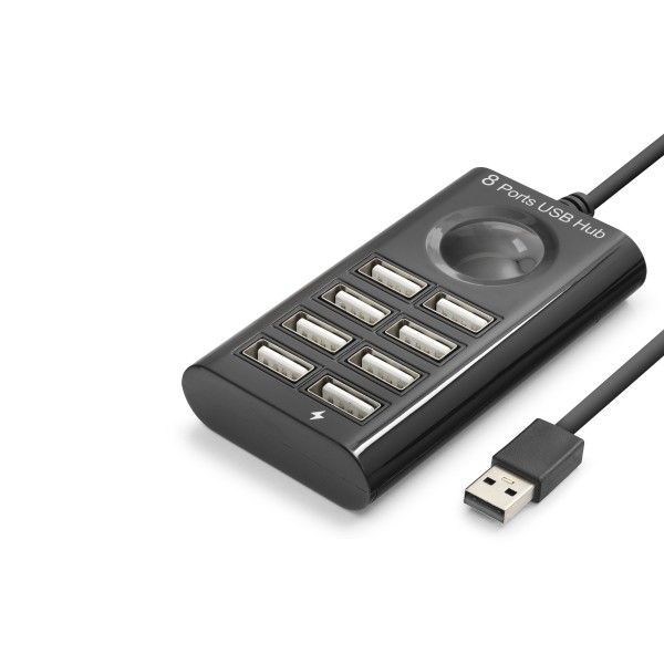 toptan-xml-dropshipping-USB Hub 8 Port 480 Mbps 1 M Siyah HDX7052