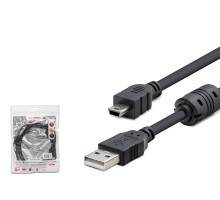 Usb Mini V3/5Pin To Usb Kablo 1.5 M - Si̇yah HDX7538 