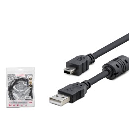 Usb Mini V3/5Pin To Usb Kablo 1.5 M - Si̇yah HDX7538 