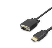 Hdmi To Vga Görüntü Kablosu 1080P 1.8 M - Siyah HDX7872