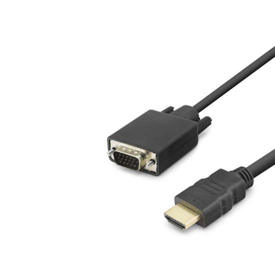toptan-xml-dropshipping-Hdmi To Vga Görüntü Kablosu 1080P 1.8 M - Siyah HDX7872