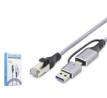 Usb 3.0 & Type-C Gigabit Ethernet Adaptör - Gri HDX7876