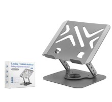 Karbon Çelik 360 Derece Dönebilen Laptop Ve Tablet Standi - Gri HDX8017
