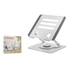 Alüminyum Alaşim 360 Derece Dönebilen Premium Laptop Standi - Silver HDX8019