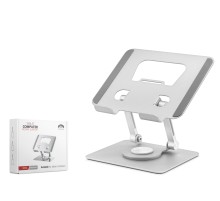 Metal 360 Derece Dönebilen Kompakt Tablet Ve Laptop Standi - Silver HDX8020