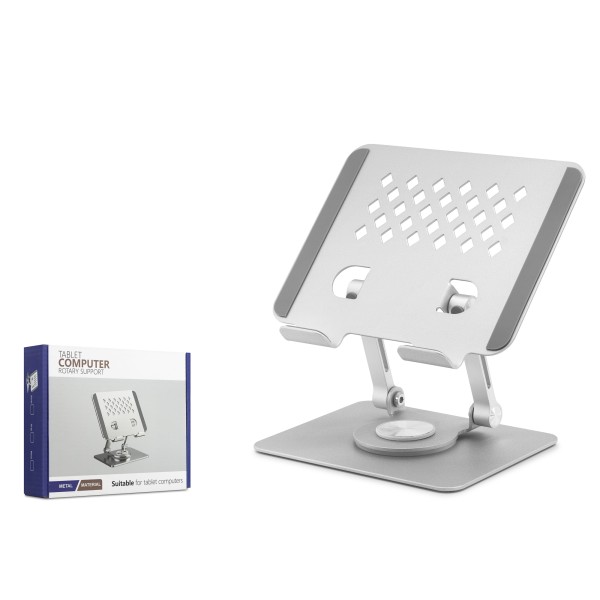 Metal 360 Derece Dönebilen Ergonomik Tablet Ve Laptop Standi - Silver HDX8021