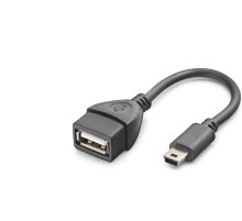 Mini Usb To Usb Otg Kablo - Siyah HN4591