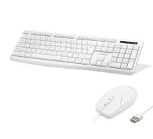 Klavye Ve Mouse Seti - Beyaz KM8519