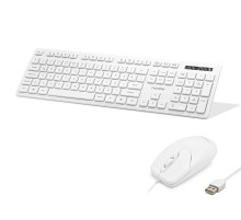 Klavye Ve Mouse Seti - Beyaz KM8520