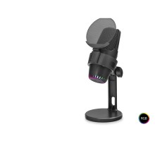 M9 Profesyonel Gaming Rgb Mikrofon 48 Khz / 16 Bit Type-C - Siyah