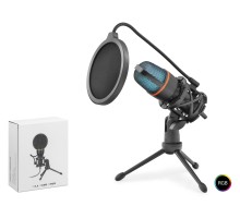 ME4RGB Profesyonel Gaming Rgb Mikrofon 192 Khz / 24 Bit Çok Yönlü Type-C - Siyah