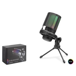 Profesyonel Gaming Rgb Mikrofon 192 Khz / 24 Bit Type-C - Siyah ME6S