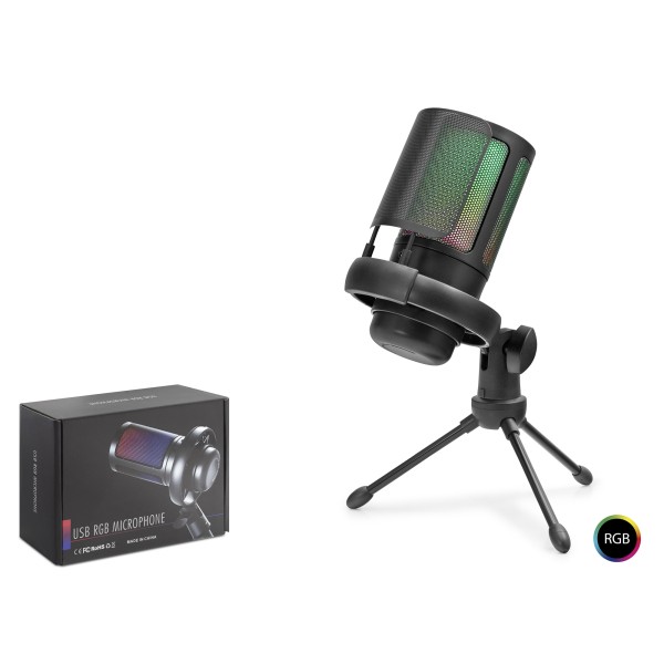 Profesyonel Gaming Rgb Mikrofon 192 Khz / 24 Bit Type-C - Siyah ME6S