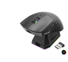 Kablosuz Gaming Rgb Mouse Şarj Standlı - Siyah MF1215B