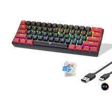 Gaming Mekanik Rgb Klavye Blue Switch - Siyah Kırmızı MF1701BR