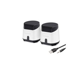 Masaüstü Hoparlör 1+1 USB + 3.5mm - Beyaz HD6024W