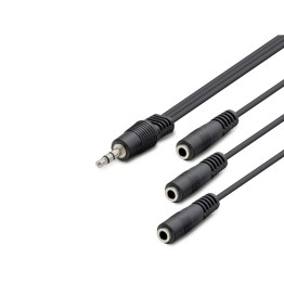 3.5 Mm To 3*3.5 Mm F Kablo 2Lıne 30Cm Siyah HDX1023