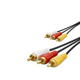 3 Rca Görüntü Ve Ses Kablosu 1.5 M Siyah HDX1038