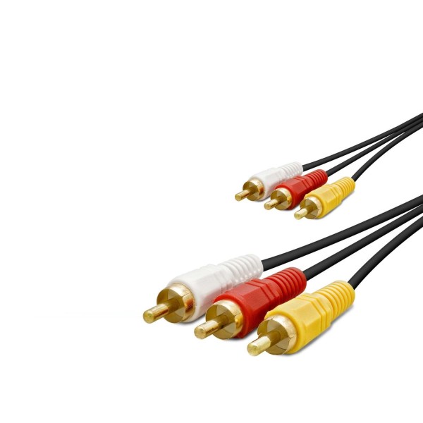 3 Rca Görüntü Ve Ses Kablosu 1.5 M Siyah HDX1038