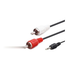 3.5 Mm To 2Rca Kablo 2Lıne 1.5M Siyah HDX1042