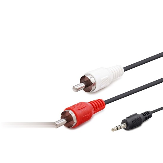 toptan-xml-dropshipping-3.5 Mm To 2Rca Kablo 2Lıne 1.5M Siyah HDX1042